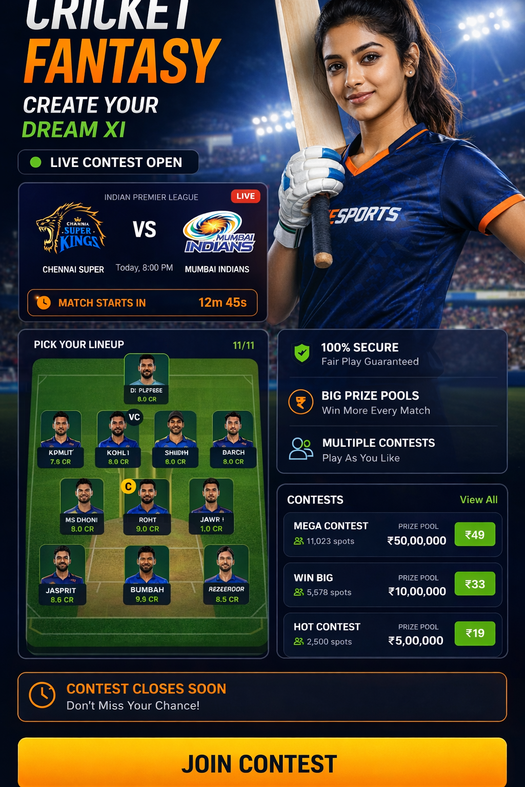 Cricket App Zone cricket matchday visual