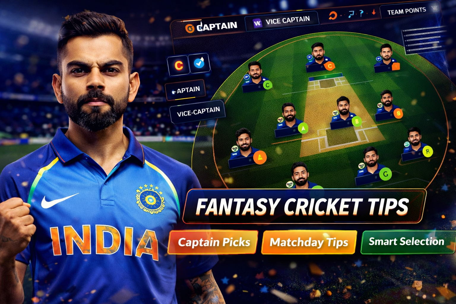 Cricket App Zone role based fantasy cricket checklist