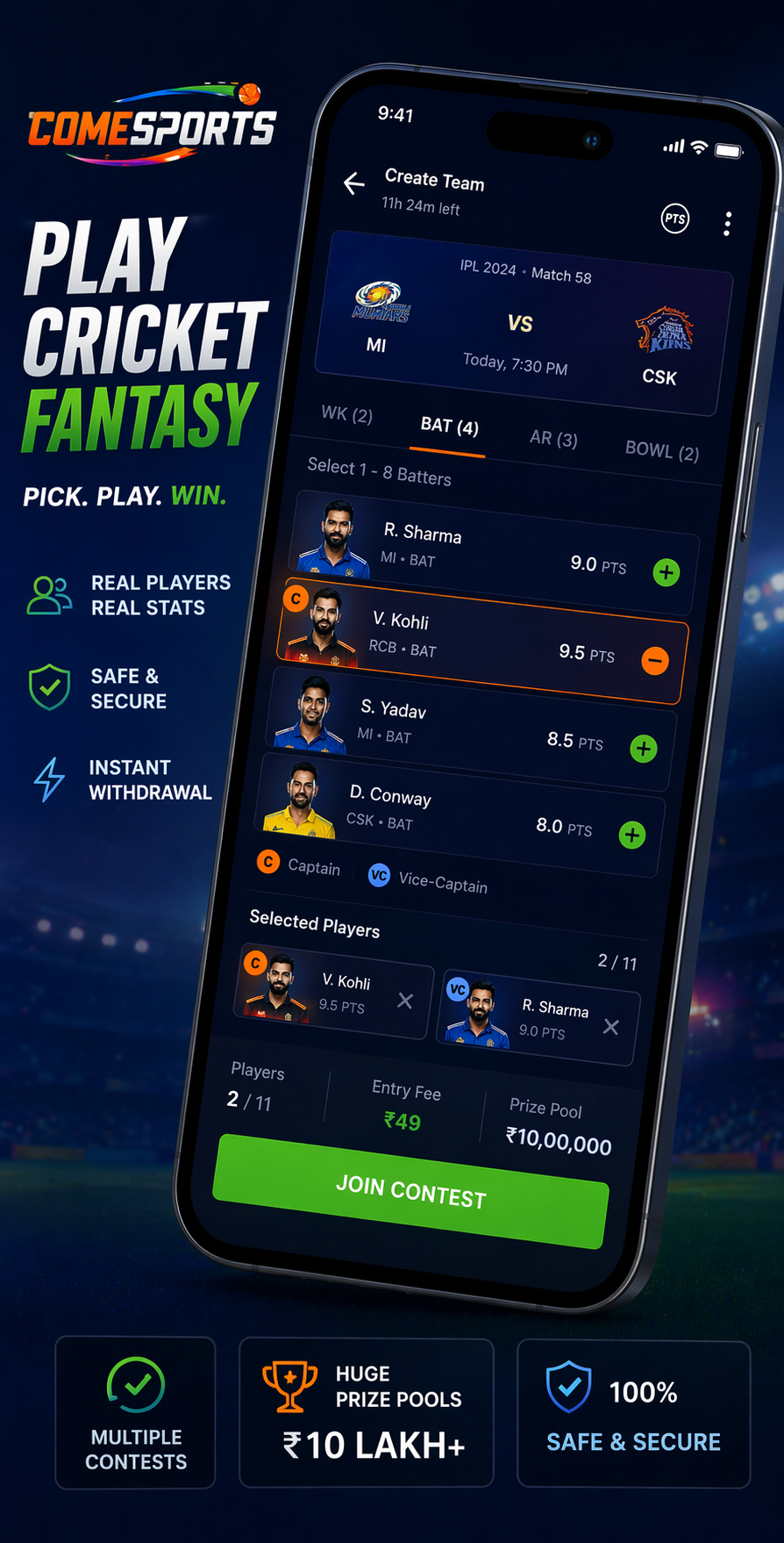 Cricket App Zone cricket fantasy visual